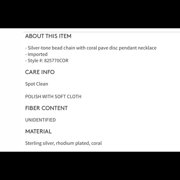 Argento Vivo Coral Pave Disc Pendant Necklace ☀️ - Picture 9 of 12